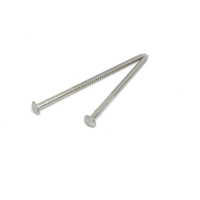 30X2.0MM Rose Head Annular Ring Shank Nails Stainless Steel 316