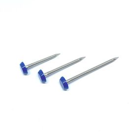 40m m SUS316 Ring Shank Plastic Cap Nails para la faja y el sofito de fijación