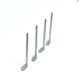 L de ángulo recto cabeza Ring Shank Nails inoxidable/clavos deformados de la caña