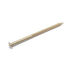 60M M x 3,15 clavos de bronce de Rose Head Ring Shank Silicon para el edificio del barco