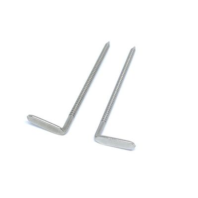 Cabeza de acero inoxidable pulida del ángulo de 304 Ring Shank Nails With Right